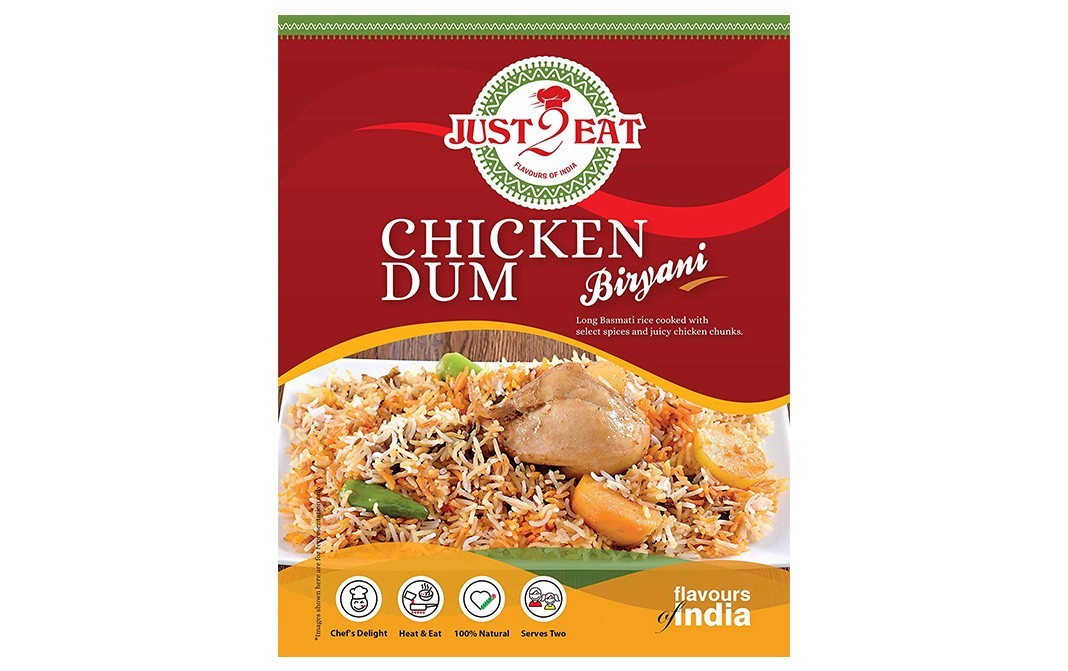 Just2Eat Chicken Dum Biryani    Box  250 grams